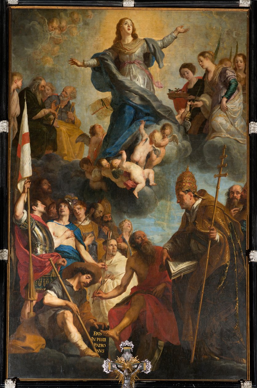 Sognekirke (Parochekerk Onze-Lieve-Vrouw). Indre. Indre. Højalter. Maleri. af Unbekannter Künstler