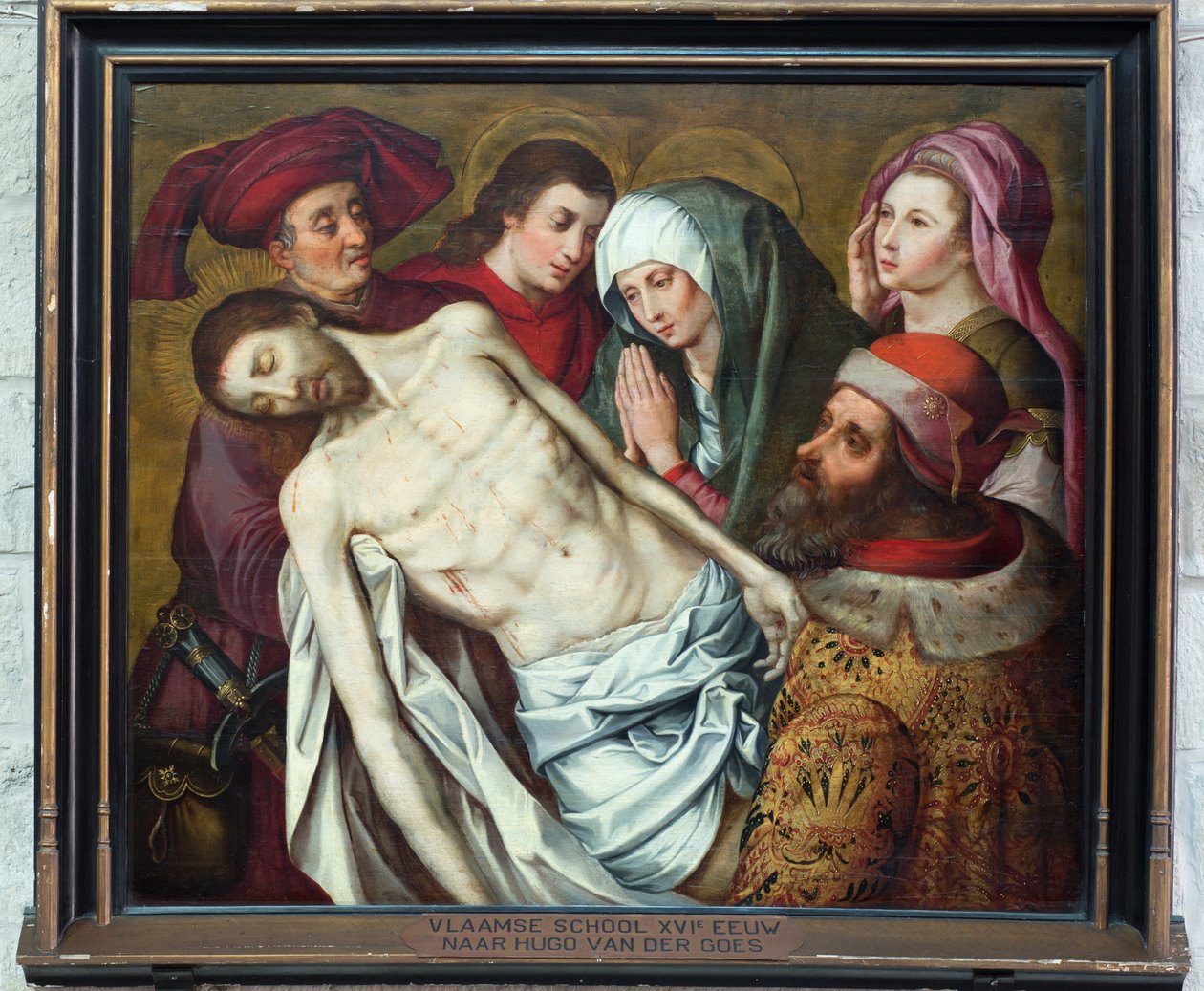 Sognekirke (Parochekerk Onze-Lieve-Vrouw). Indre. Maleri. af Unbekannter Künstler