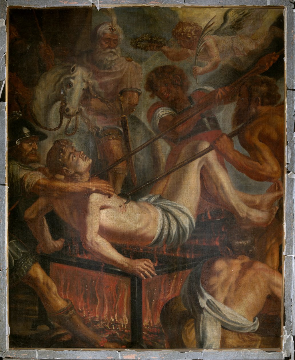 Sognekirke (Saint Laurentius Sognekirke). Maleri. af Unbekannter Künstler