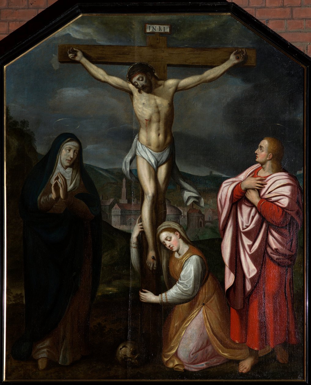 Sognekirke (Parochiekerk Sint-Martinus). Maleri. Krydsningen. Det 17. århundrede. af Unbekannter Künstler