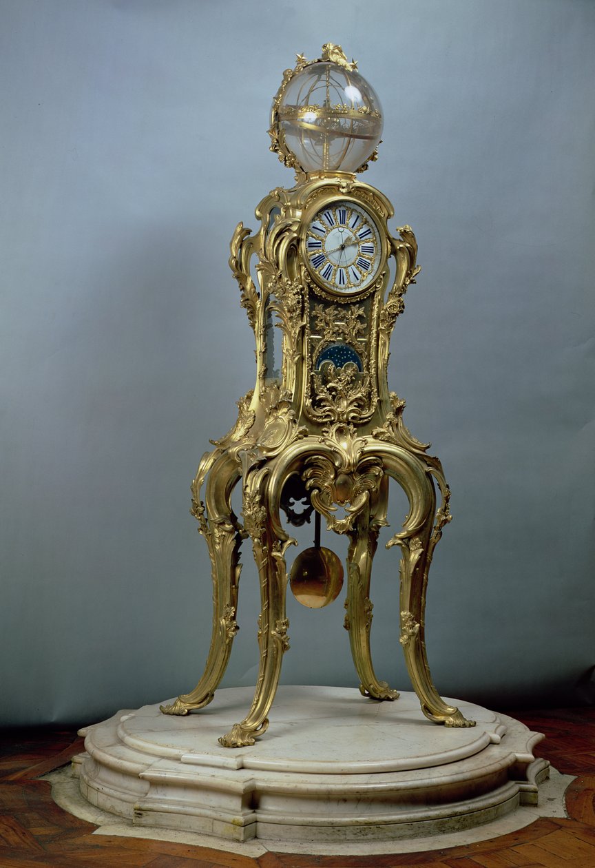 Passament astronomisk ur lavet af Jacques Caffieri (1678-1755) til Louis XV af Frankrig af Unbekannt