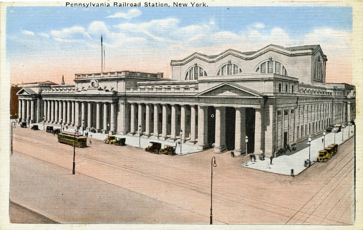 Pennsylvania Railroad Station, New York af Unbekannter Künstler