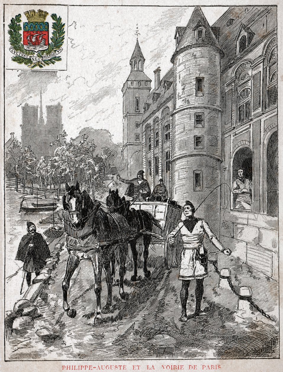 Philippe Auguste. Filip II af Frankrig. af Nicolas Liez