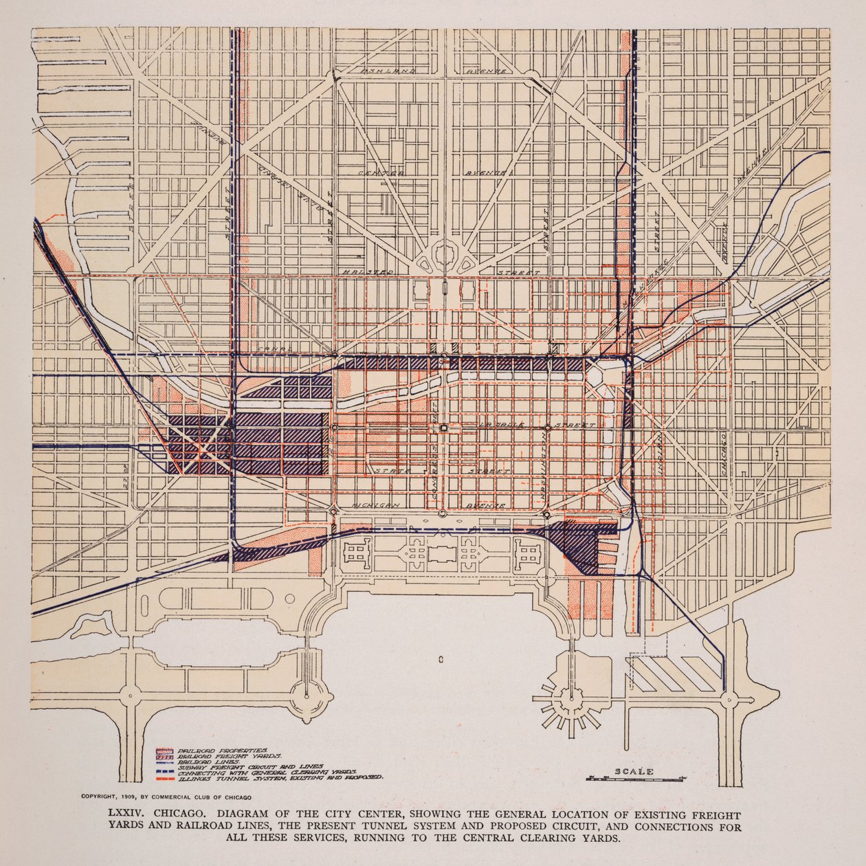 Tavle LXXIV fra Plan of Chicago af Unbekannt