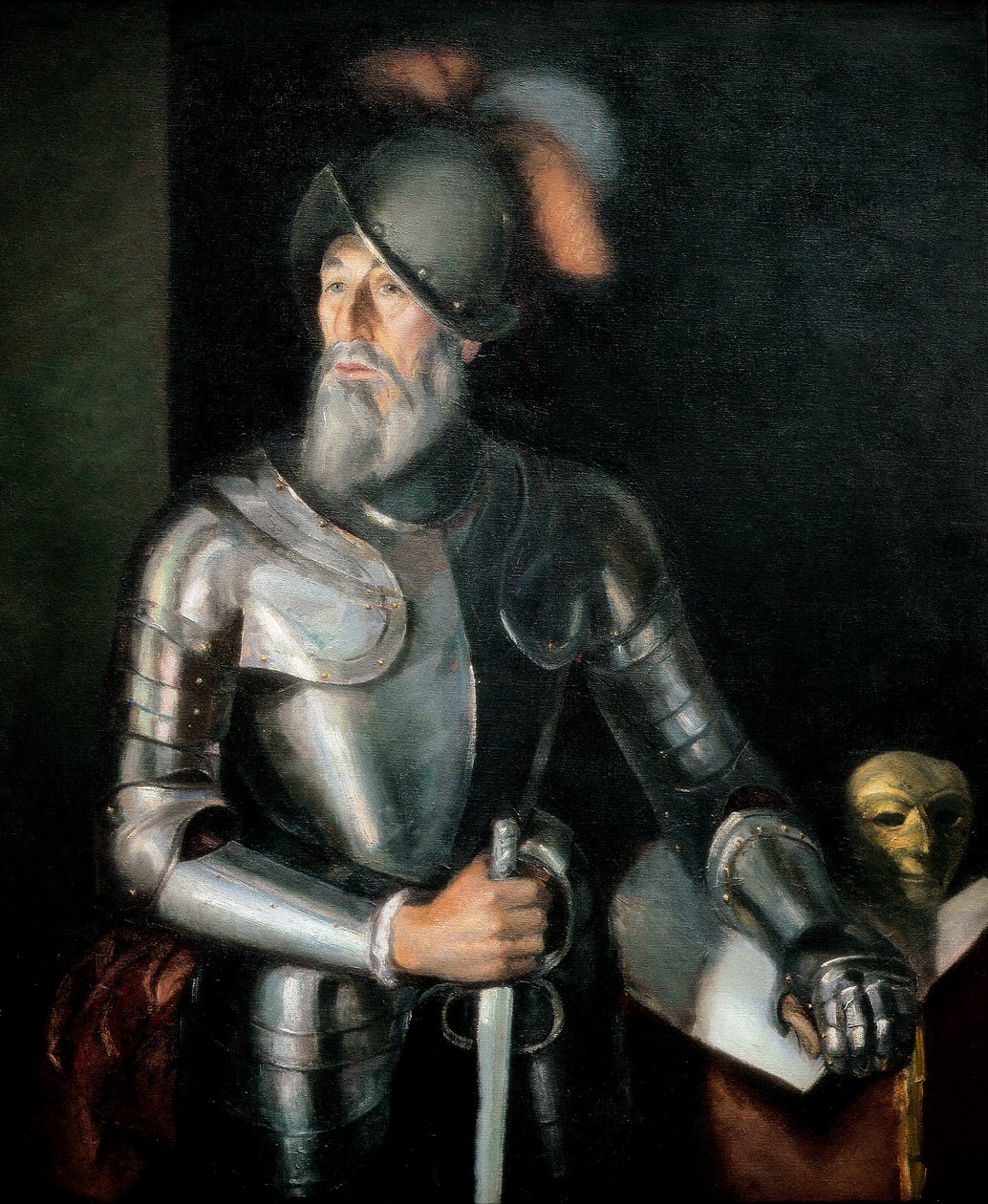 Portræt af Francisco Pizarro (Francois Pizarre af Unbekannter Künstler