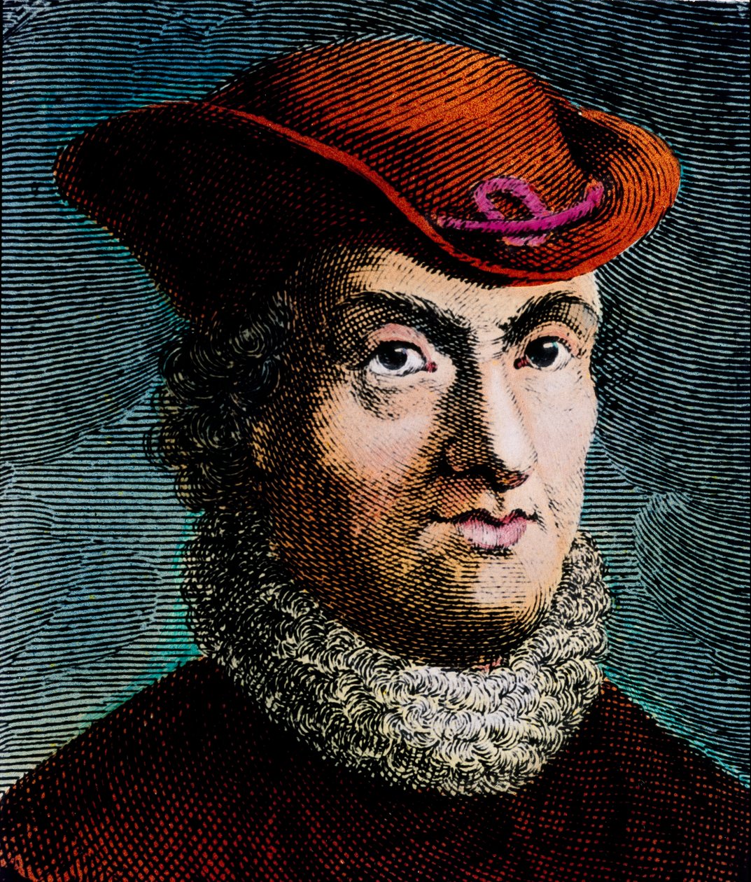 Portræt af Baruch Spinoza, hollandsk filosof (gravering) af Unbekannter Künstler