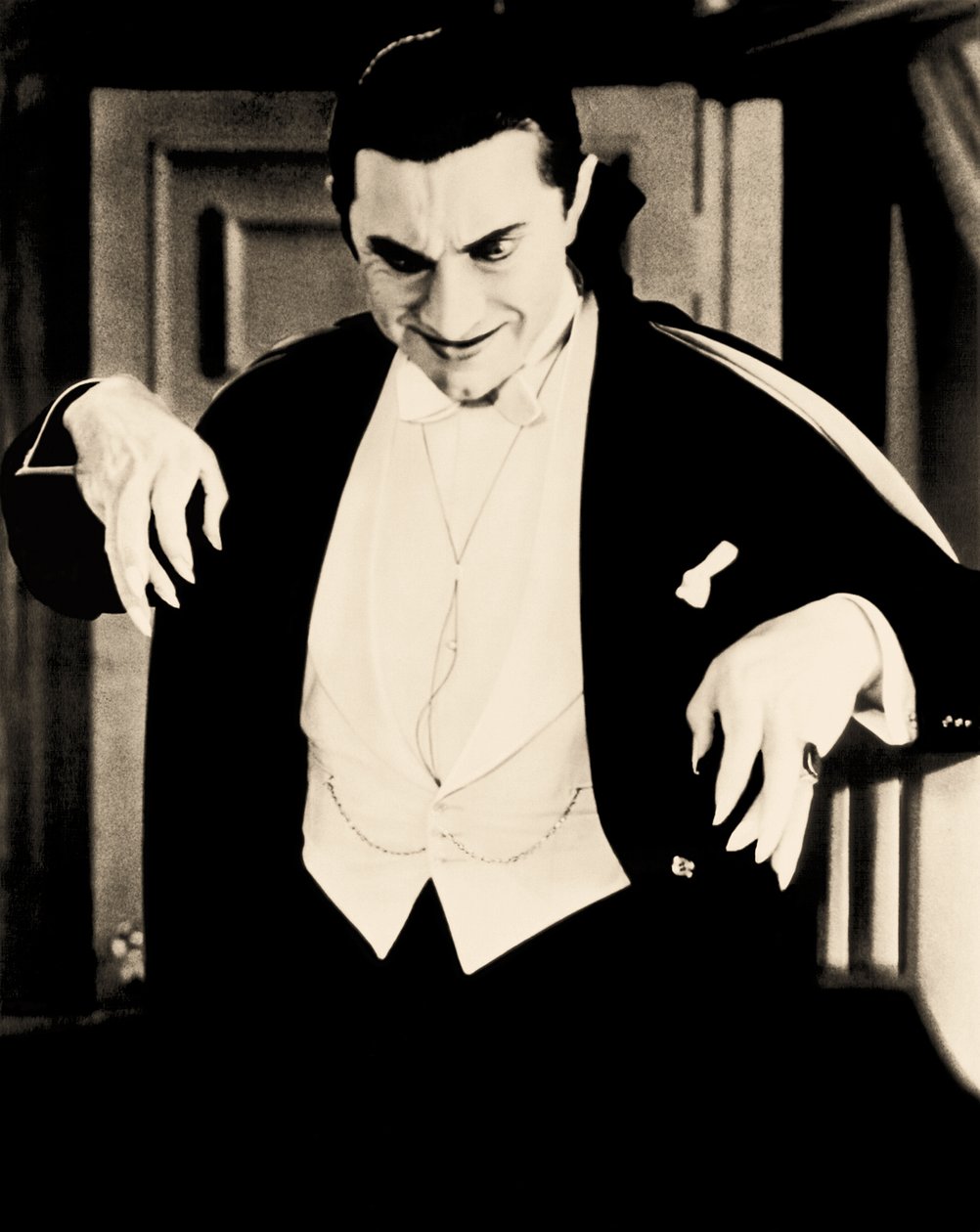 Portræt af Bela Lugosi, ca. 1930 (sepiafoto) af Unbekannt