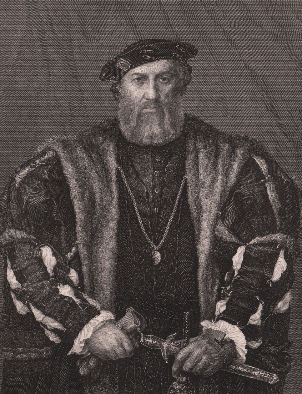 Portræt af Charles de Solier, Comte de Morette, fra Paynes Royal Dresden Gallery, af Albert Henry Payne, A H Payne Dresden & Leipzig Publisher, ca. 1840 (gravering) af William M. Timlin