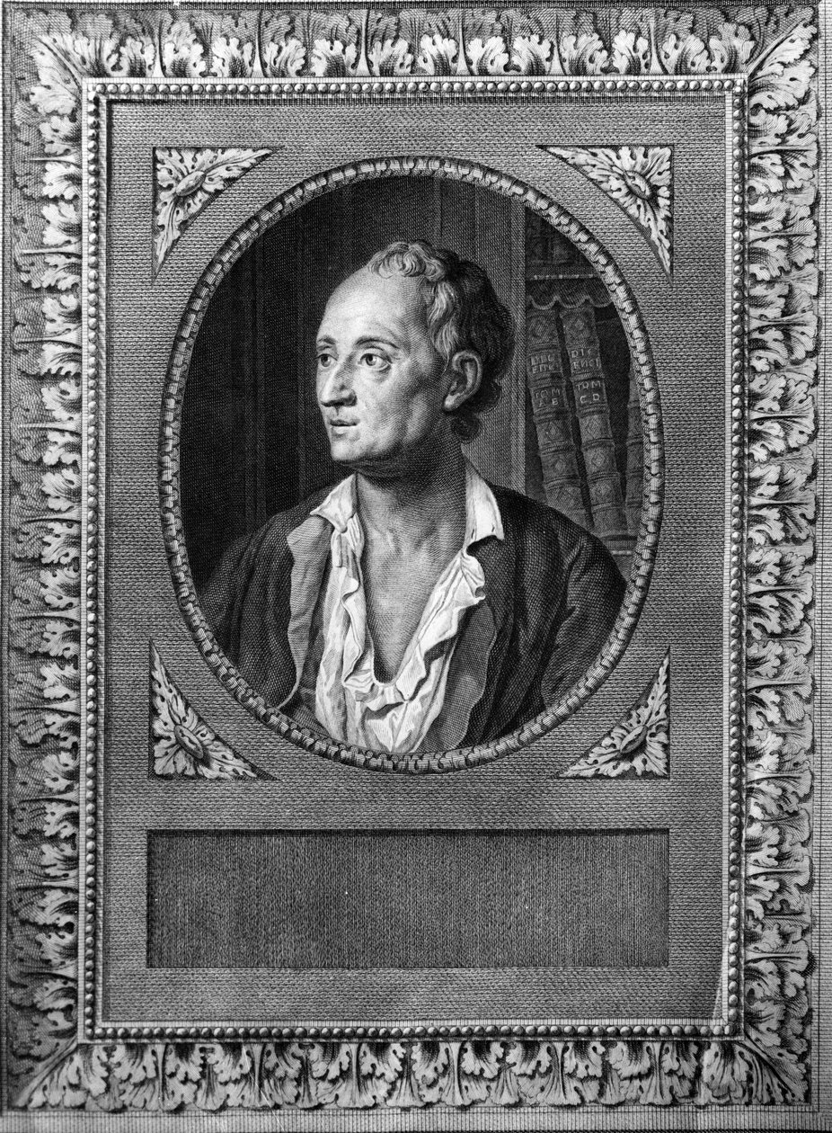 Portræt af Denis Diderot - gravering af det 19. århundrede af William M. Timlin