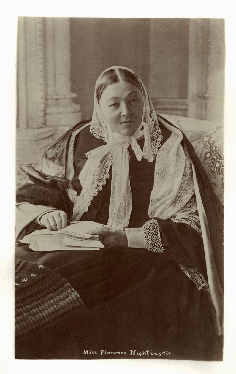 Portræt af Florence Nightingale, udgivet 1932 (tryk) af Unbekannter Künstler