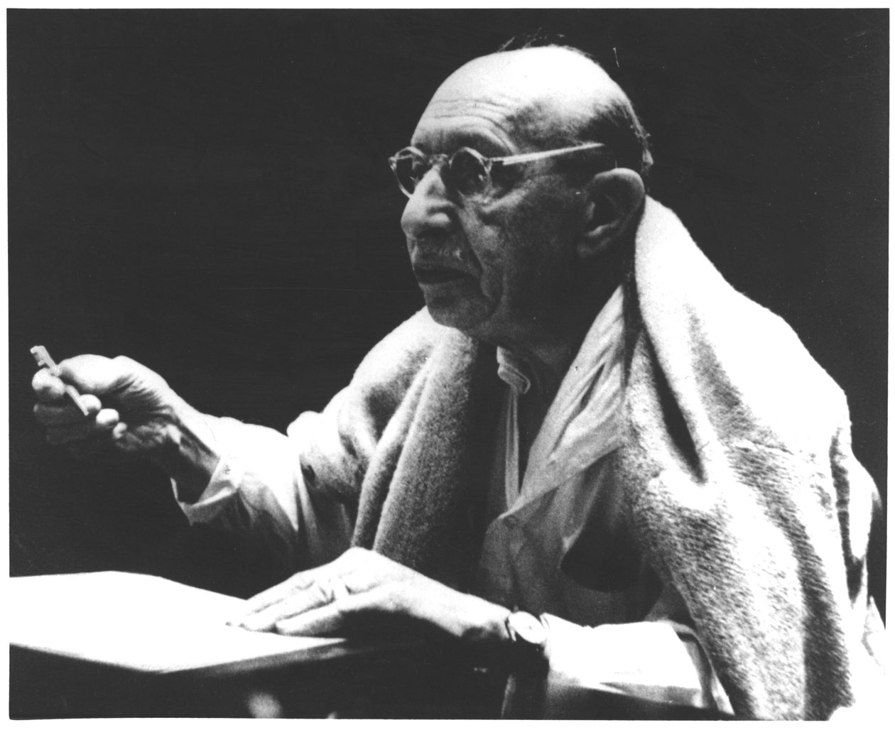 Portræt af Igor Stravinsky (foto) af Unbekannt