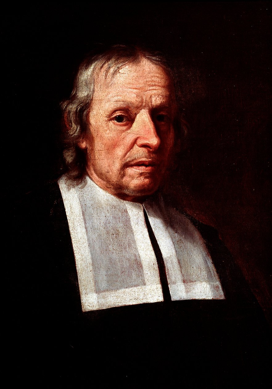 Portræt af Marcello Malpighi, italiensk læge og biolog (maleri) af Unbekannter Künstler