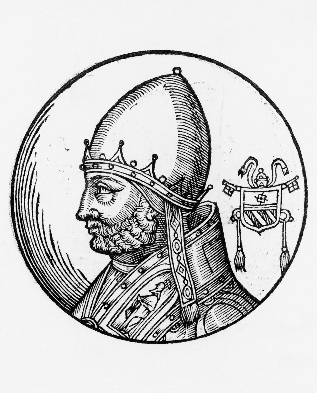 Portræt af Nicholas III (Giovanni Gaetano Orsini, omkring 1216-1280) af William M. Timlin