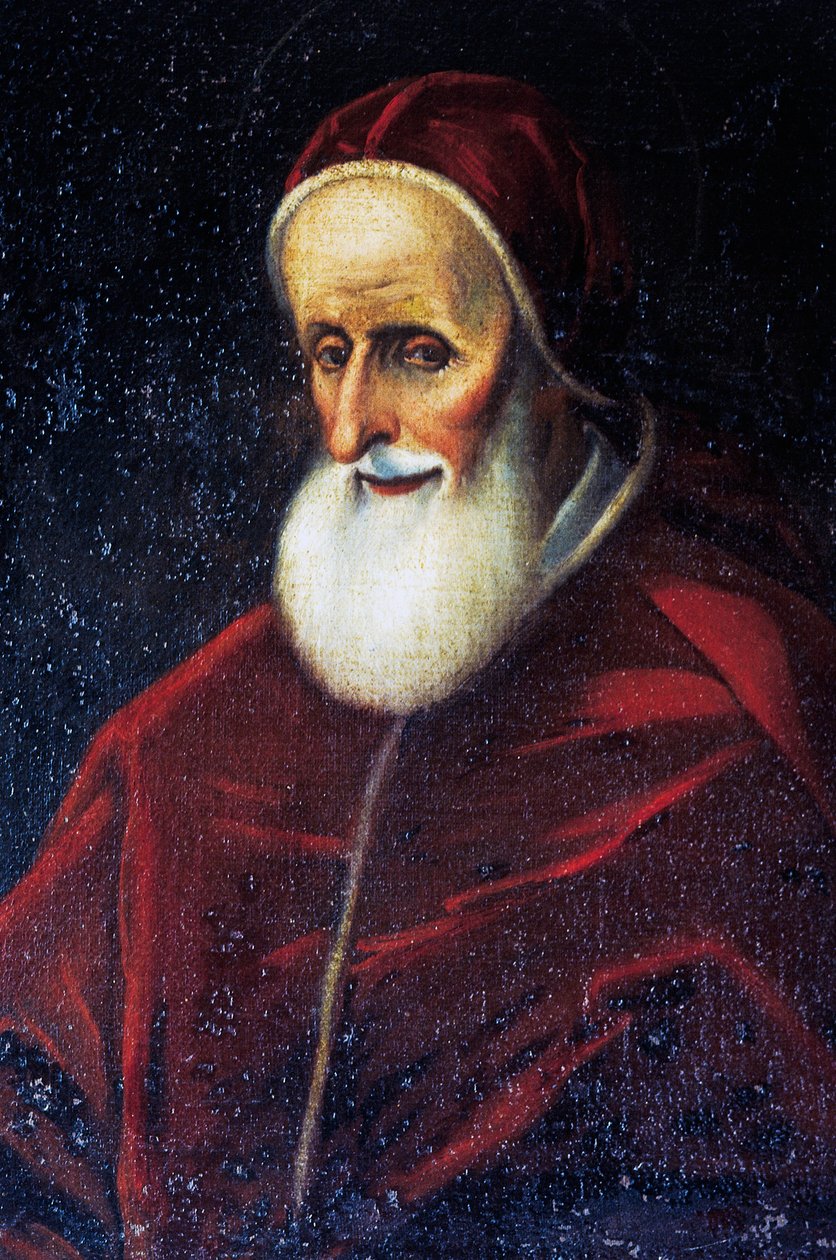 Portræt af pave Pius V (Bosco Marengo af Benjamin Baud