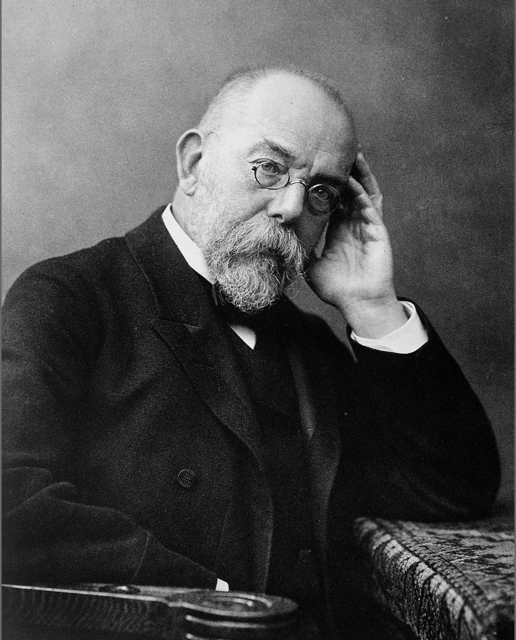 Portræt af Robert Koch, tysk læge af Unbekannter Künstler