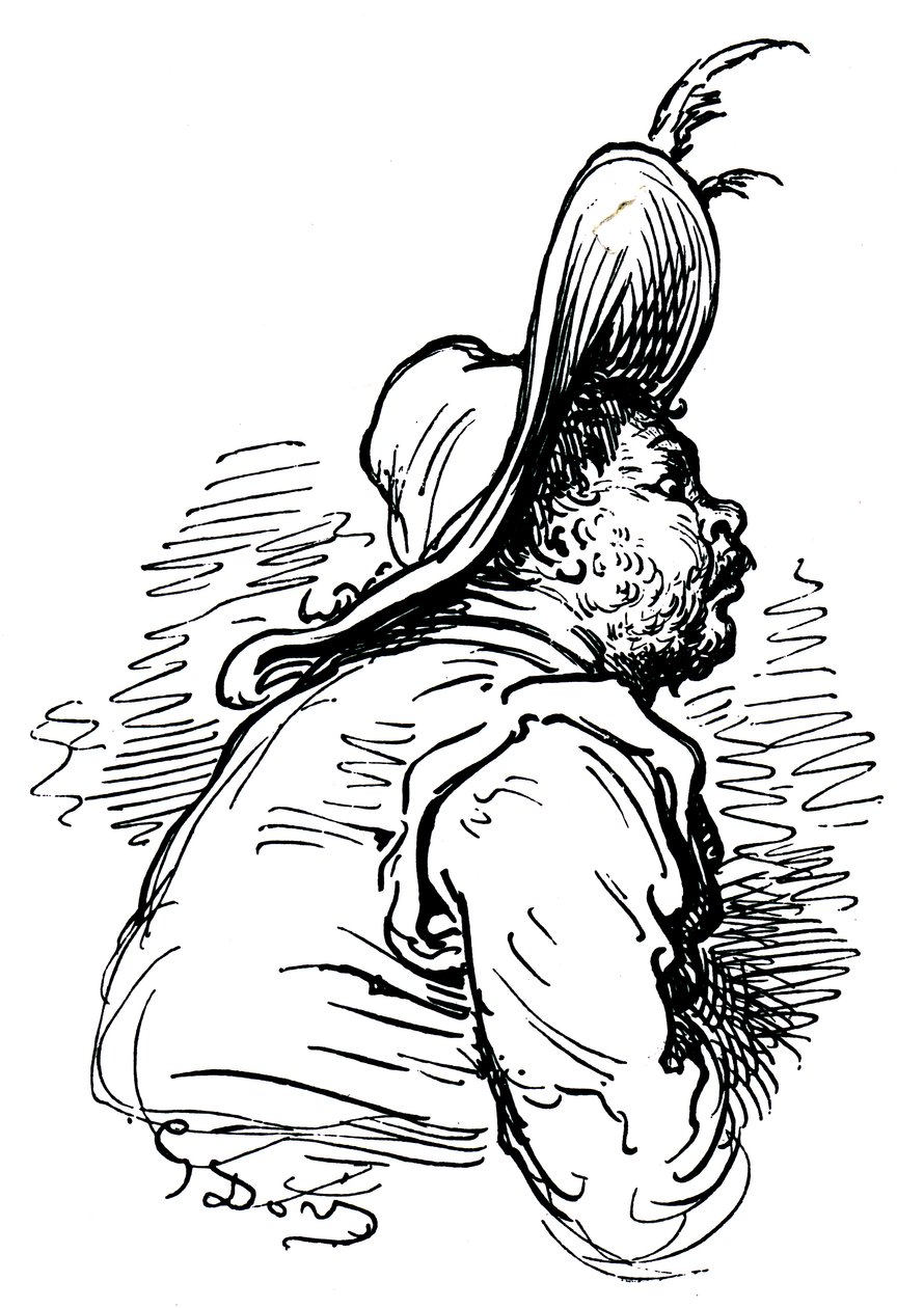 Portræt af Sancho Panza af Unbekannter Künstler