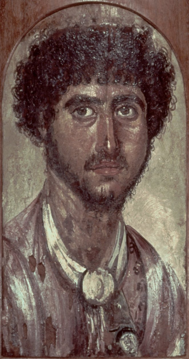 Portræt af en græker, fra Fayum, romano-egyptisk af Unbekannt