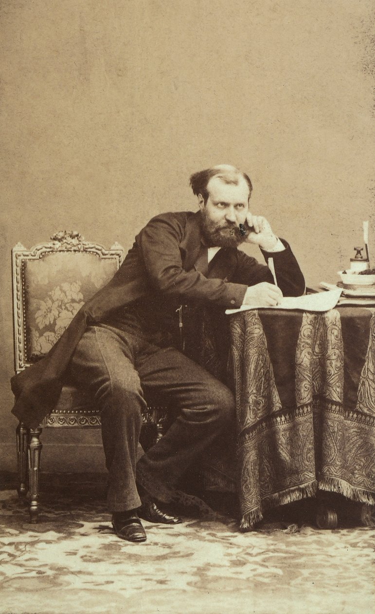 Portræt af den berømte franske komponist Charles Gounod af Unbekannter Künstler