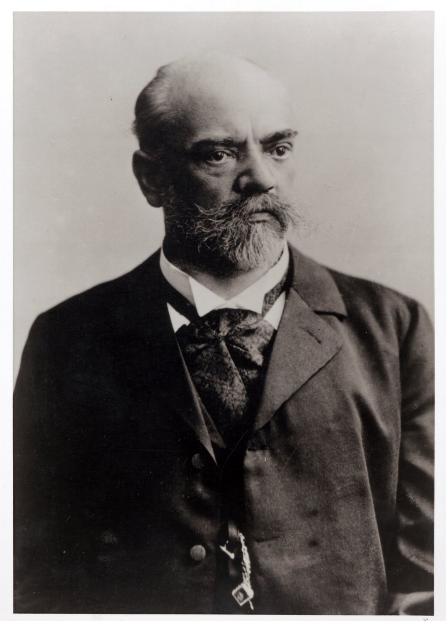 Portrætfotografi af Antonin Dvorak (1841-1904) tjekkisk komponist (s/h foto) af Unbekannt