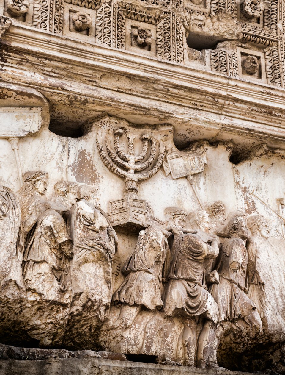 Processionspanel på Titusbuen, Forum Romanum, Rom, Italien (s/h-foto) af Unbekannt