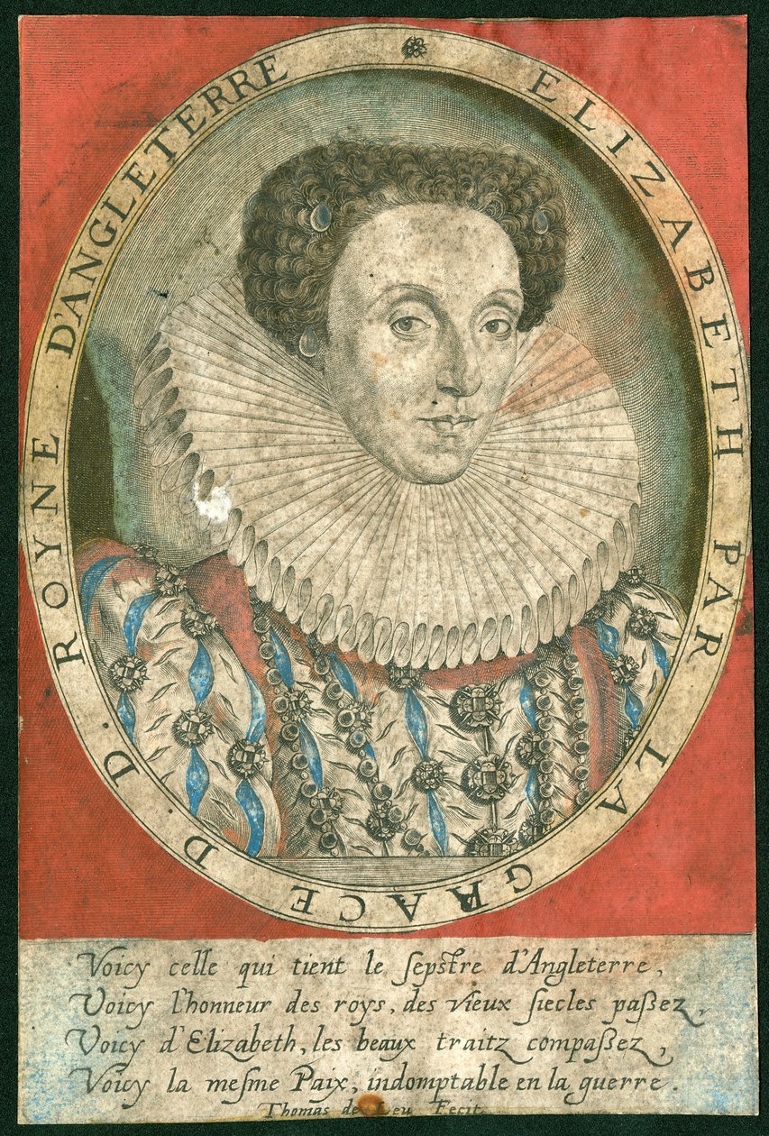 Dronning Elizabeth I af Unbekannter Künstler