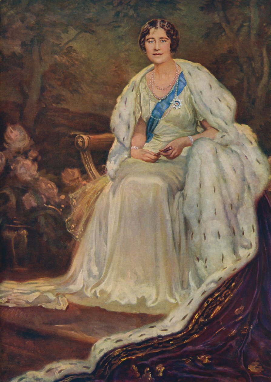 Dronning Elizabeth, ægtefælle til George VI af Unbekannter Künstler