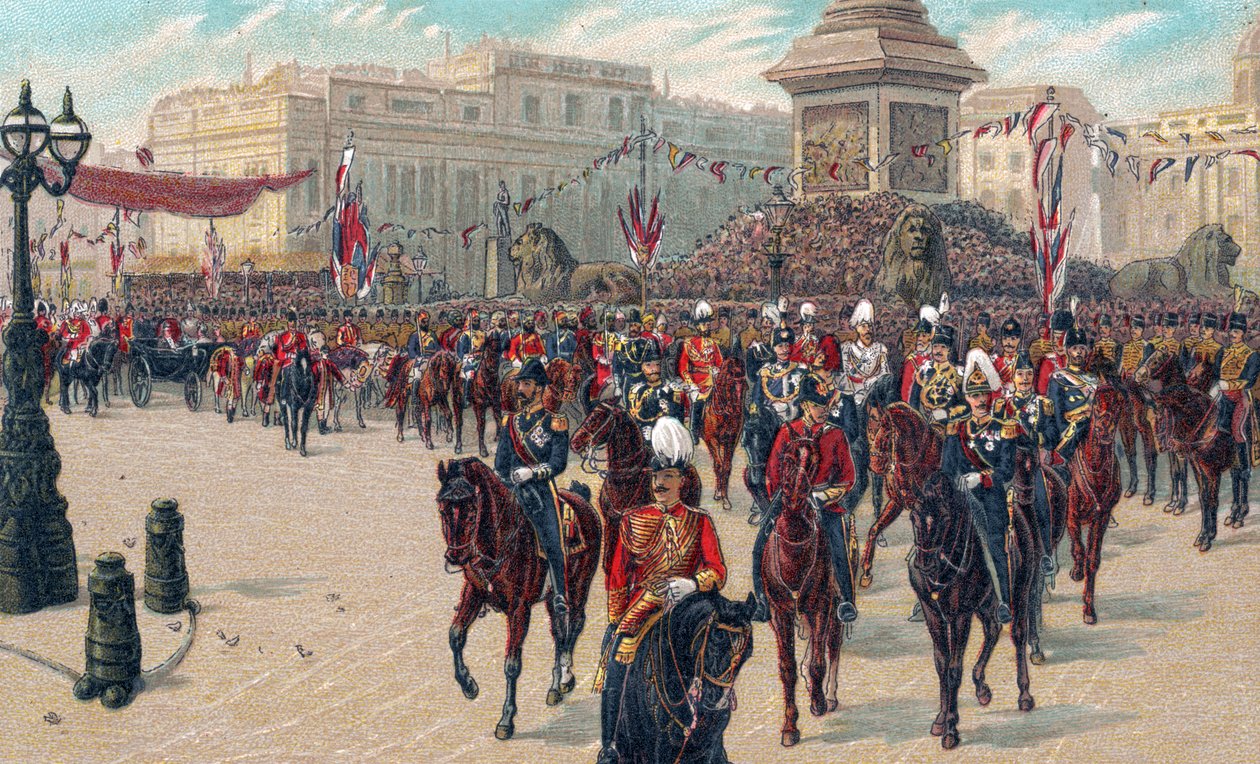Dronning Victoria af England - Hendes Majestæts jubilæumsoptog af Unbekannter Künstler
