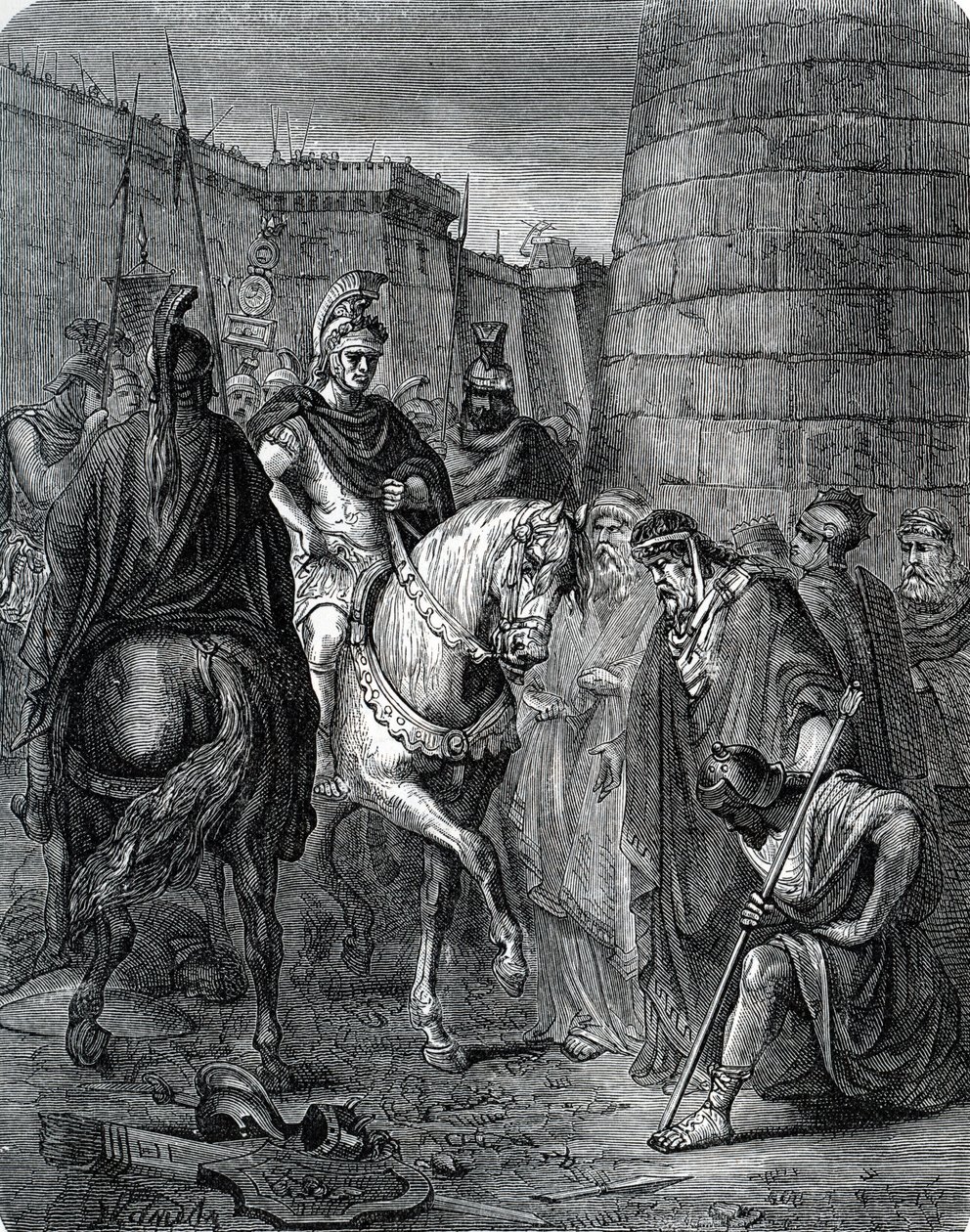 Quintus Caecilius Metellus Macedonicus (210-116 f.Kr.) i Grækenland efter slaget ved Scarpheia mod Acheens i 147 f.Kr (Metellus i Grækenland efter at have besejret Critolaos af Megalopolis i slaget ved Scarpheia af Unbekannter Künstler