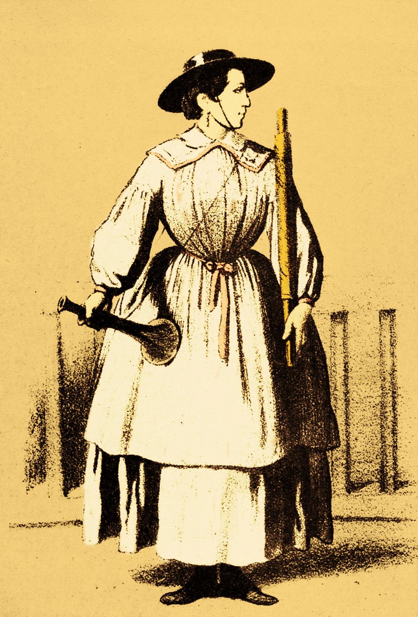 Jernbaneoverskæringsvagt, ca 1845 af Unbekannter Künstler
