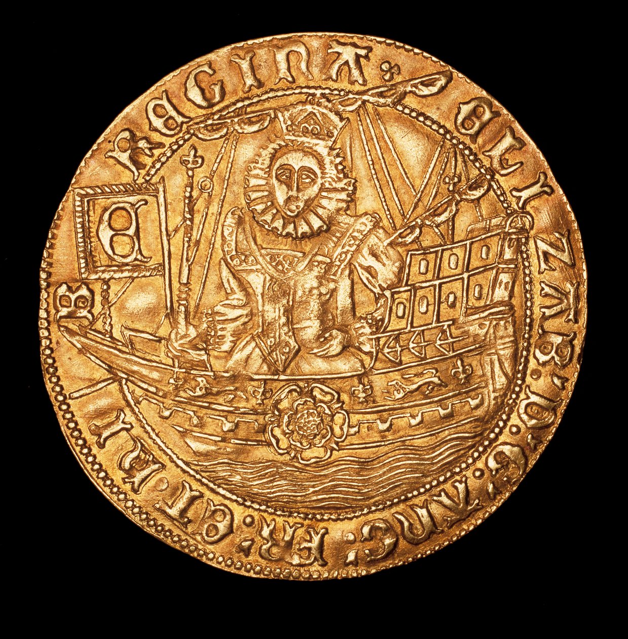 Sjælden mønt, England Guld Royal Dronning Elizabeth I af Unbekannter Künstler