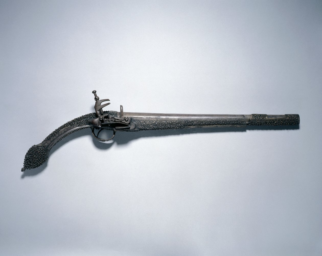 "Rat-tailed" Miquelet-Lock Pistol, Balkan, slutningen af 1700-tallet-begyndelsen af 1800-tallet af Unbekannt