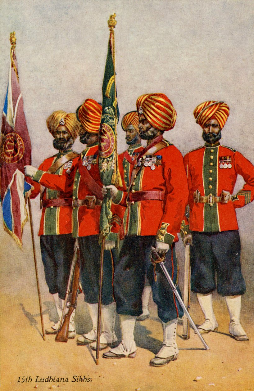 Regiment af de 15. Ludhiana Sikhs af Unbekannter Künstler