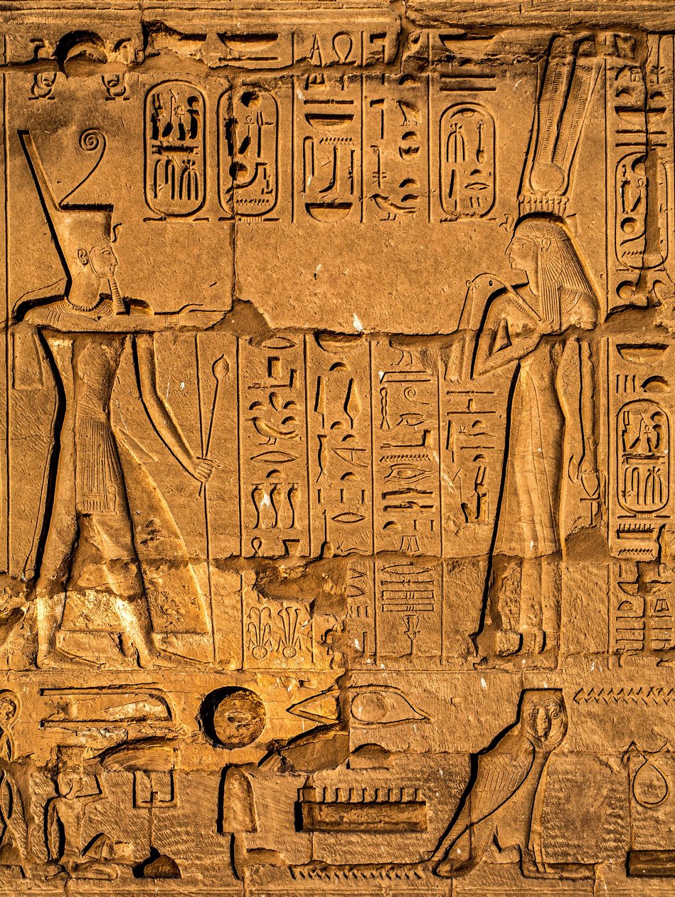 Relief, Karnak Temple, Luxor, Theben, Egypten, Afrika (foto) af Unbekannter Künstler