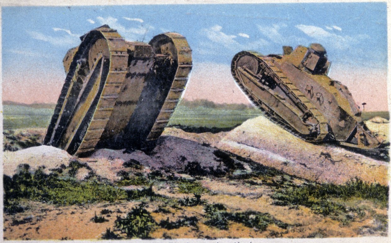 Renault-tanke, ca. 1910 (postkort) af Unbekannter Künstler