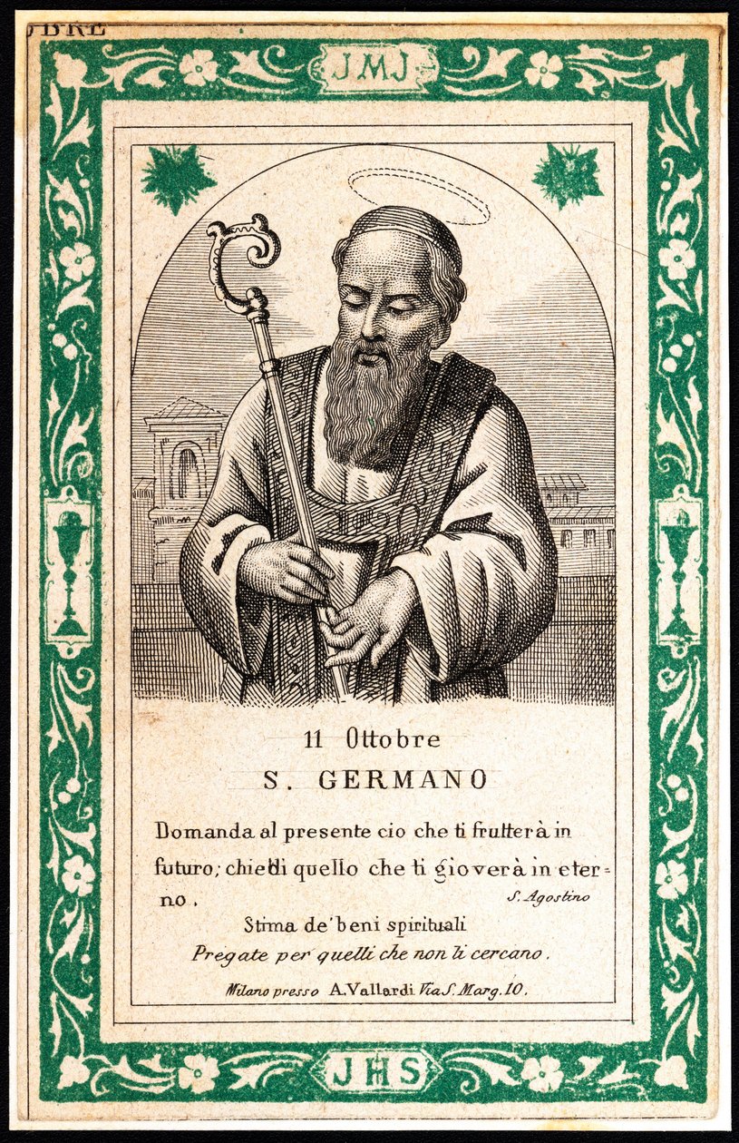 Repræsentation af Saint Germain, begyndelsen af det 20. århundrede (tryk) af Unbekannter Künstler