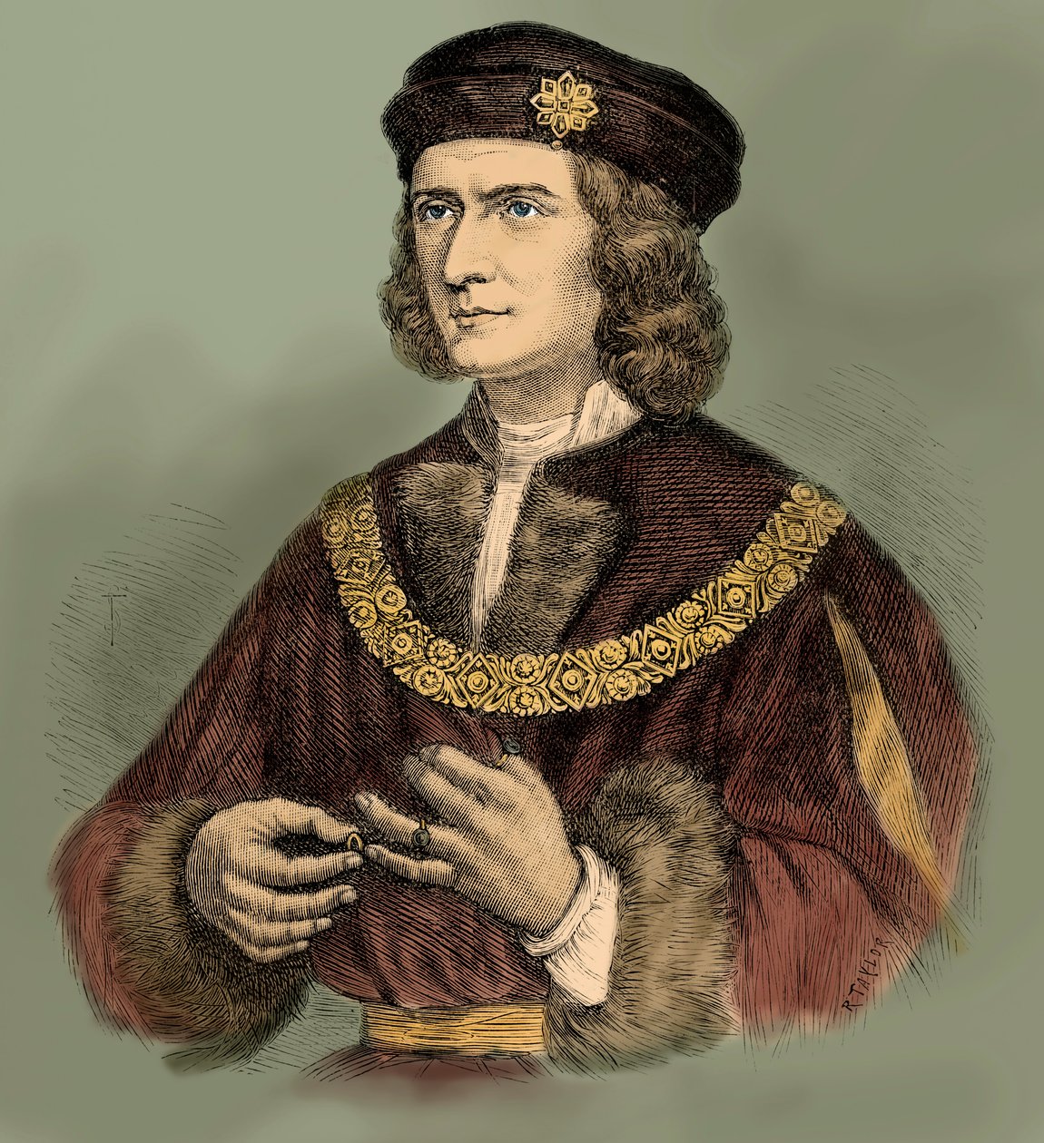 Richard III, konge af England (gravering) af Unbekannter Künstler