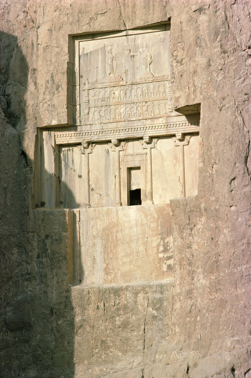 Klippegrav af kong Artaxerxes II (ca. 404-358 f.Kr.) Achaemenian periode, 4. århundrede f.Kr. (foto) af Unbekannt