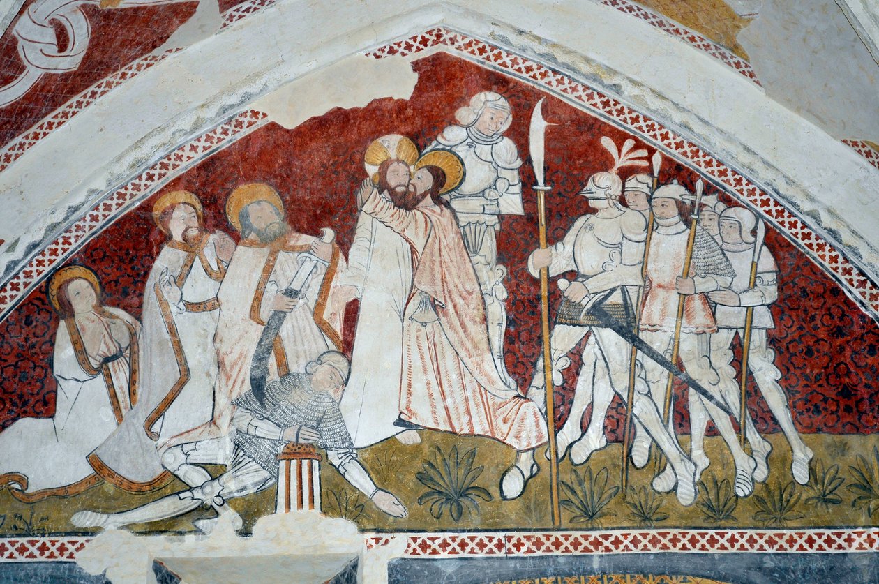 Romansk kunst: Episode af Kristi liv (fresko) af Unbekannter Künstler