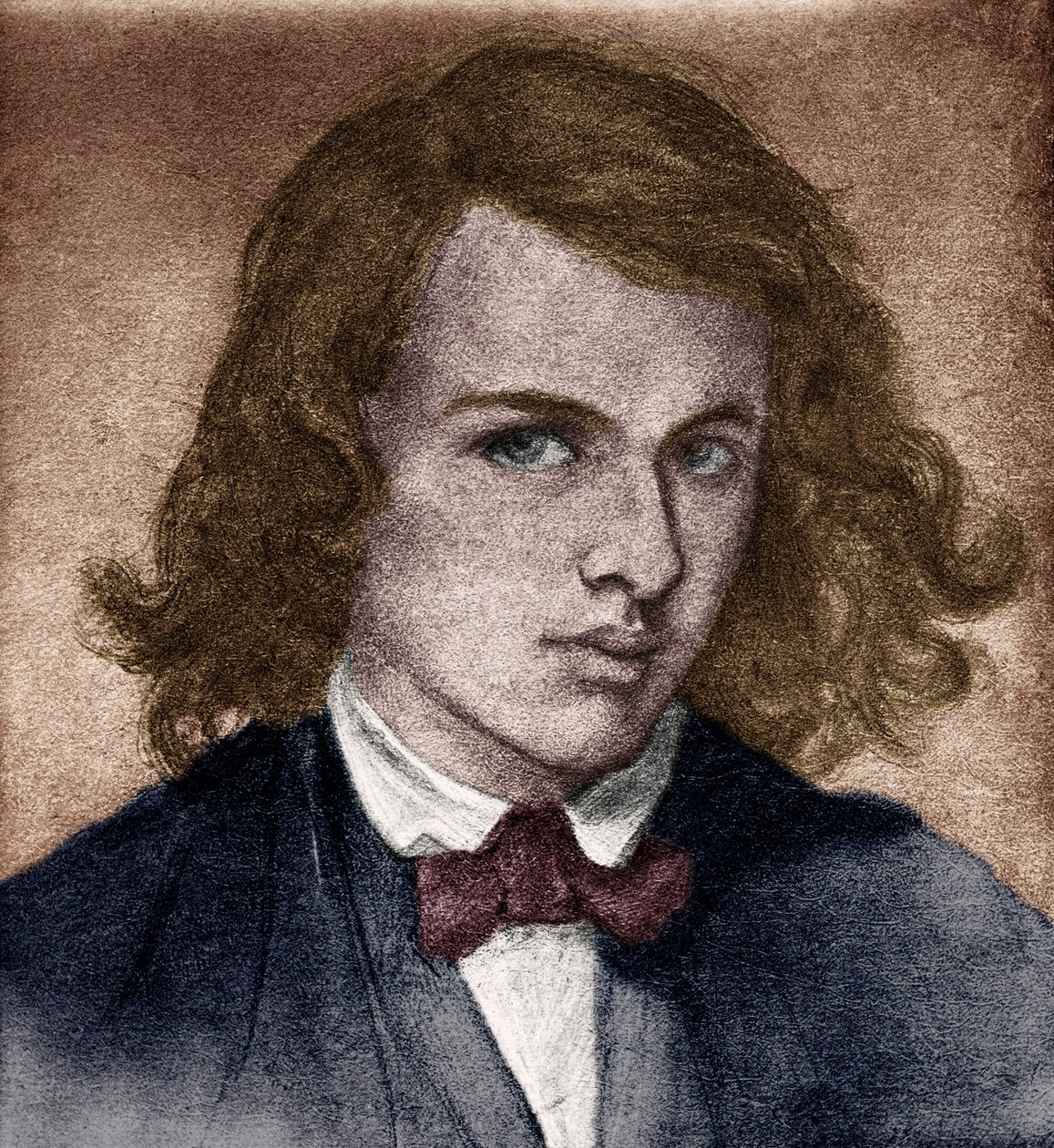 Rossetti, Dante Gabriel eller Gabriel Charles Dante Rossetti - engelsk digter, maler og oversætter 1828-1882. Selvportræt som ung. af Unbekannter Künstler