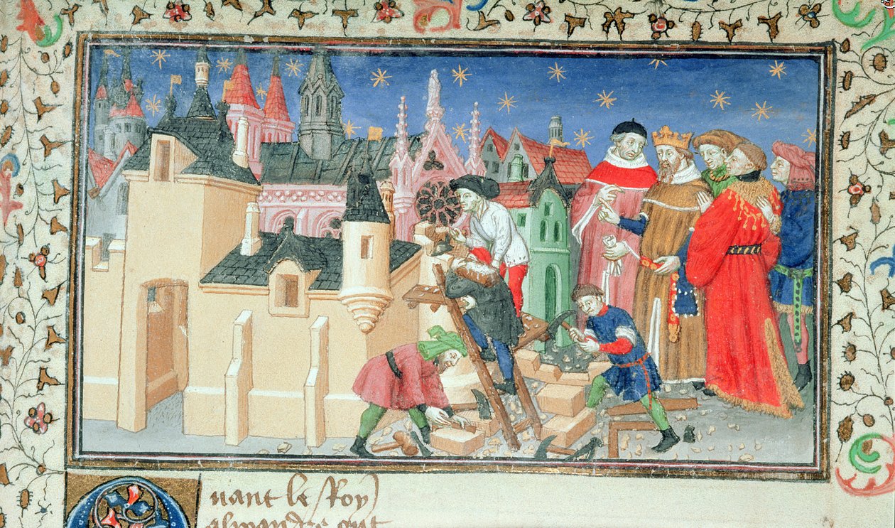 Roy 20 BXX f.82 Alexander den Store bygger en by som et mindesmærke for Bucephalus fra 