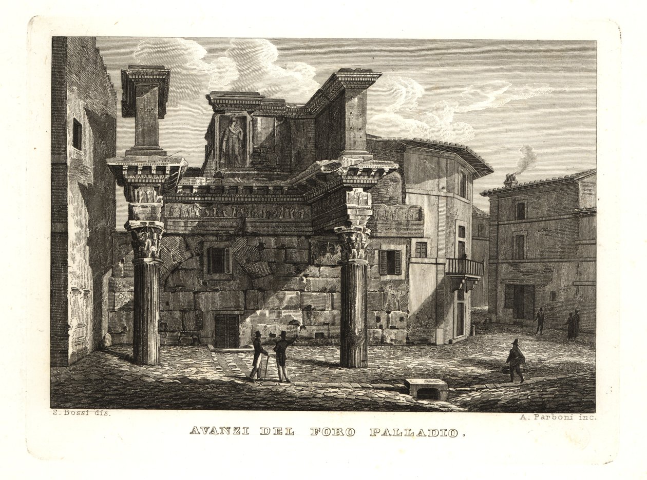 Ruinerne af Forum Palladium, Avanzi del Foro Palladio, Rom af Unbekannt
