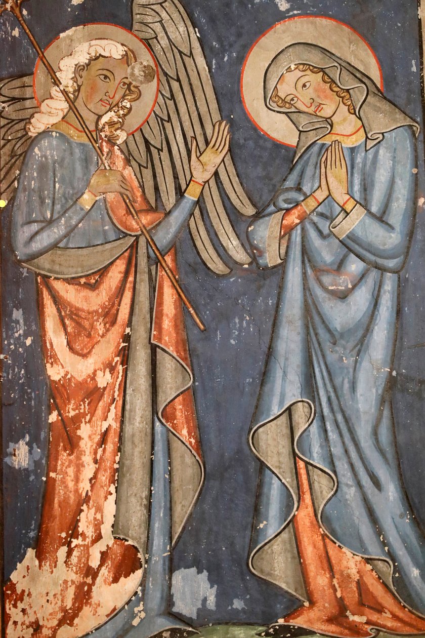 Saint-Pierre-le-Jeune protestantiske kirke, Fresco, Strasbourg, Frankrig. af Unbekannter Künstler