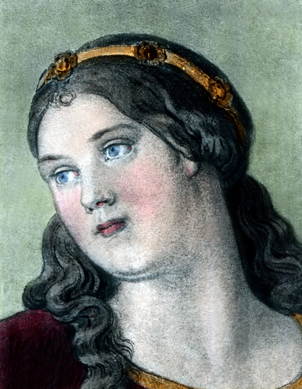 Saint Elizabeth som teenager af Unbekannter Künstler