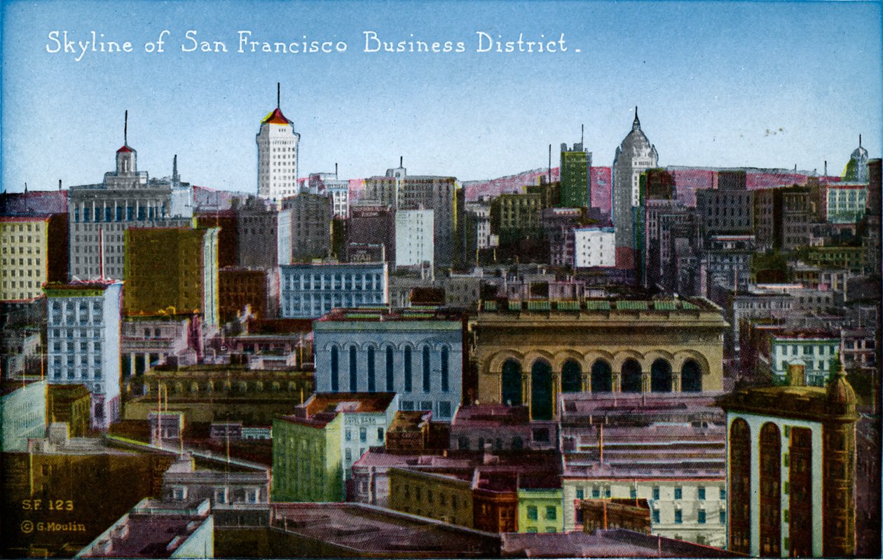 San Francisco: Business District af Unbekannter Künstler