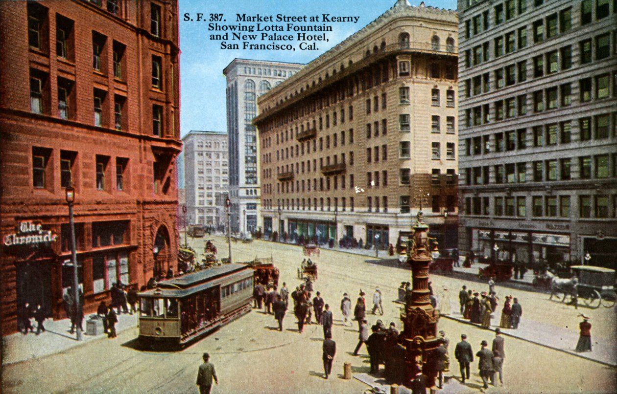 San Francisco: Market Street af Unbekannter Künstler