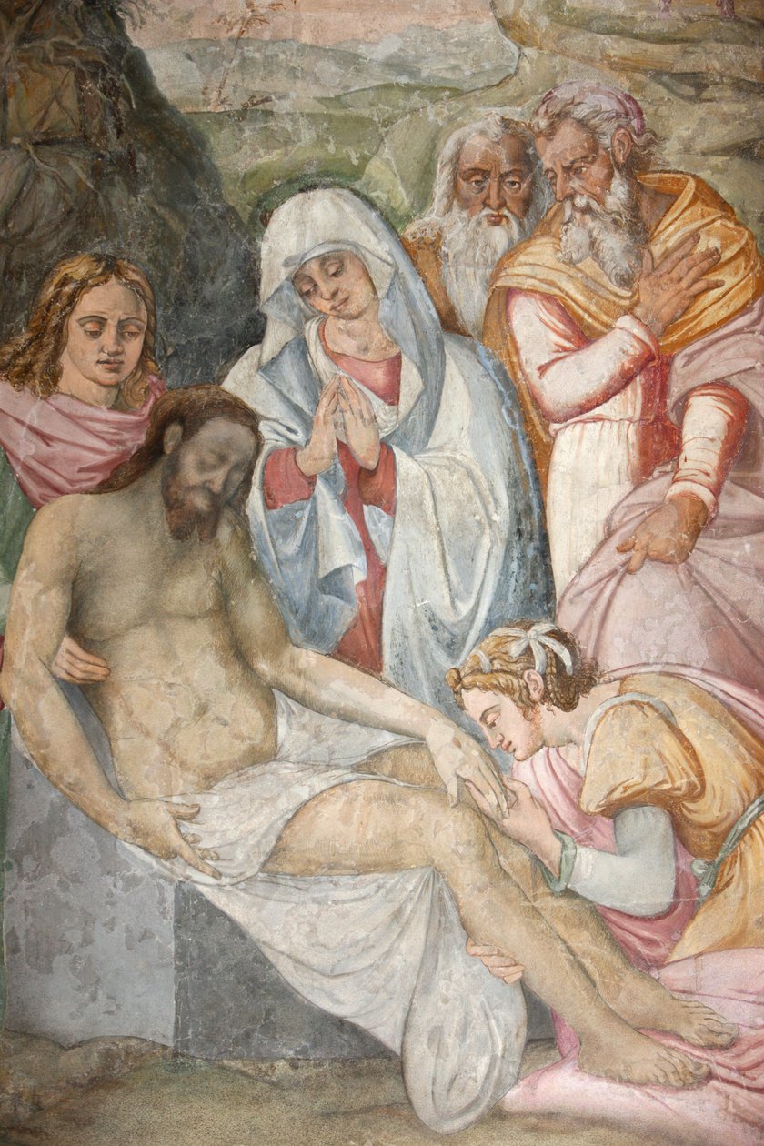 San Jeronimos kirke. Jesus lagde sig fra korset Madrid Spanien af Unbekannt