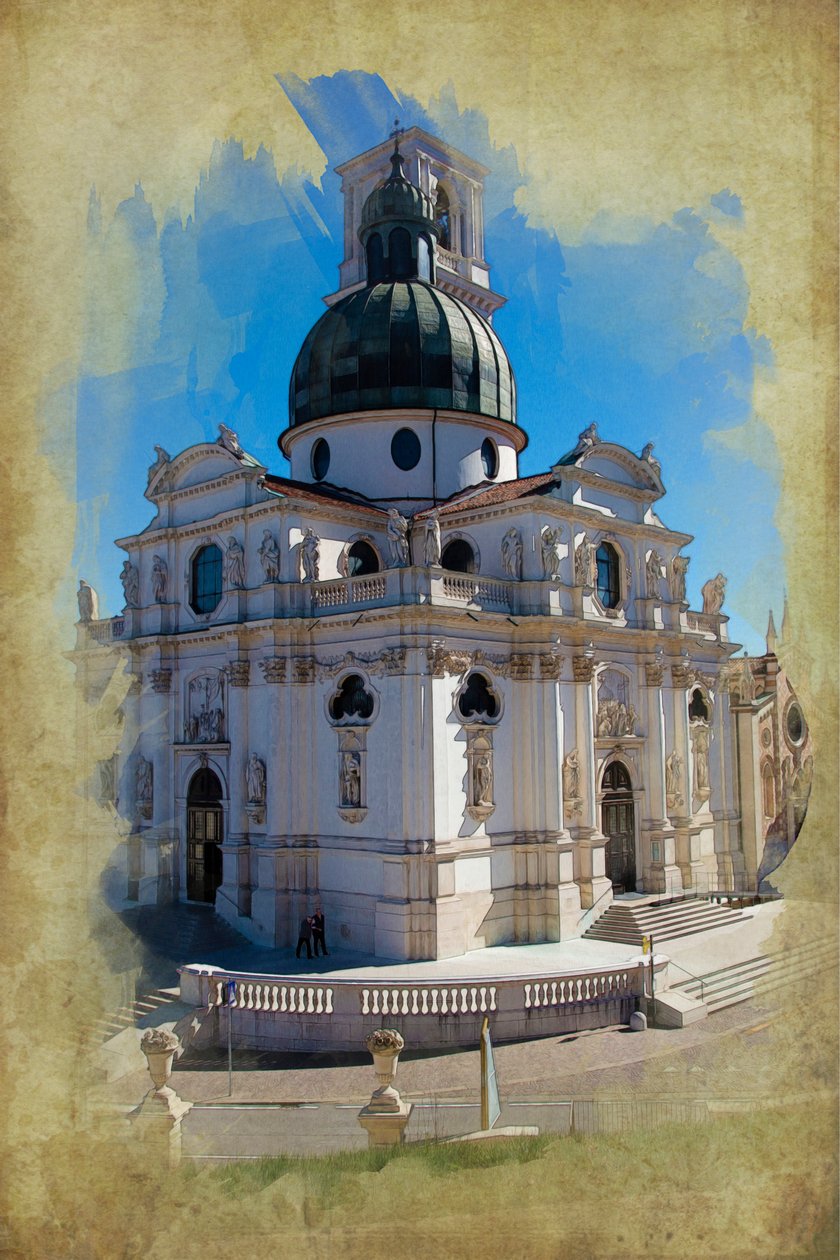 Sanctuary of Monte Berico, Vicenza, Italien (manipuleret foto) af Unbekannt