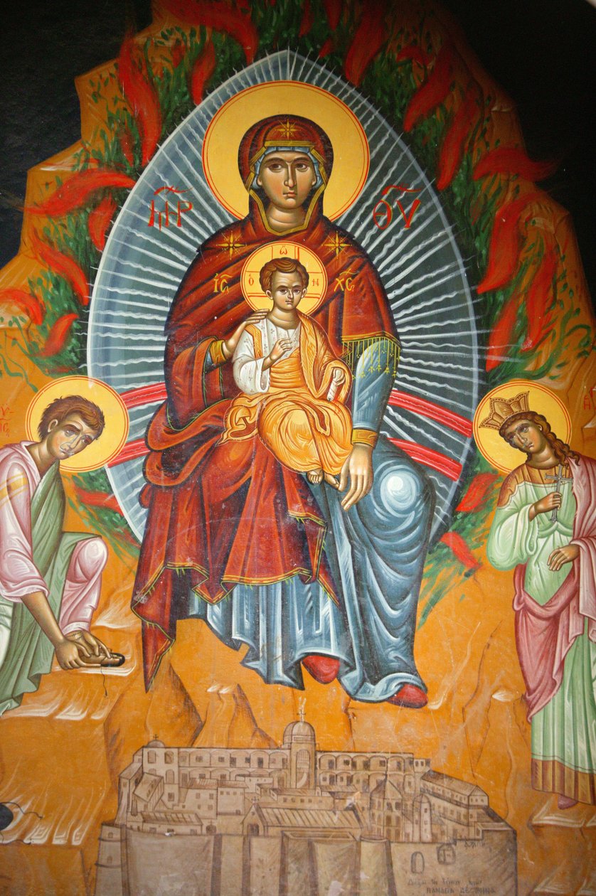 Santa Catherines ortodokse klosterikon Sainte Catherine Egypten af Unbekannt