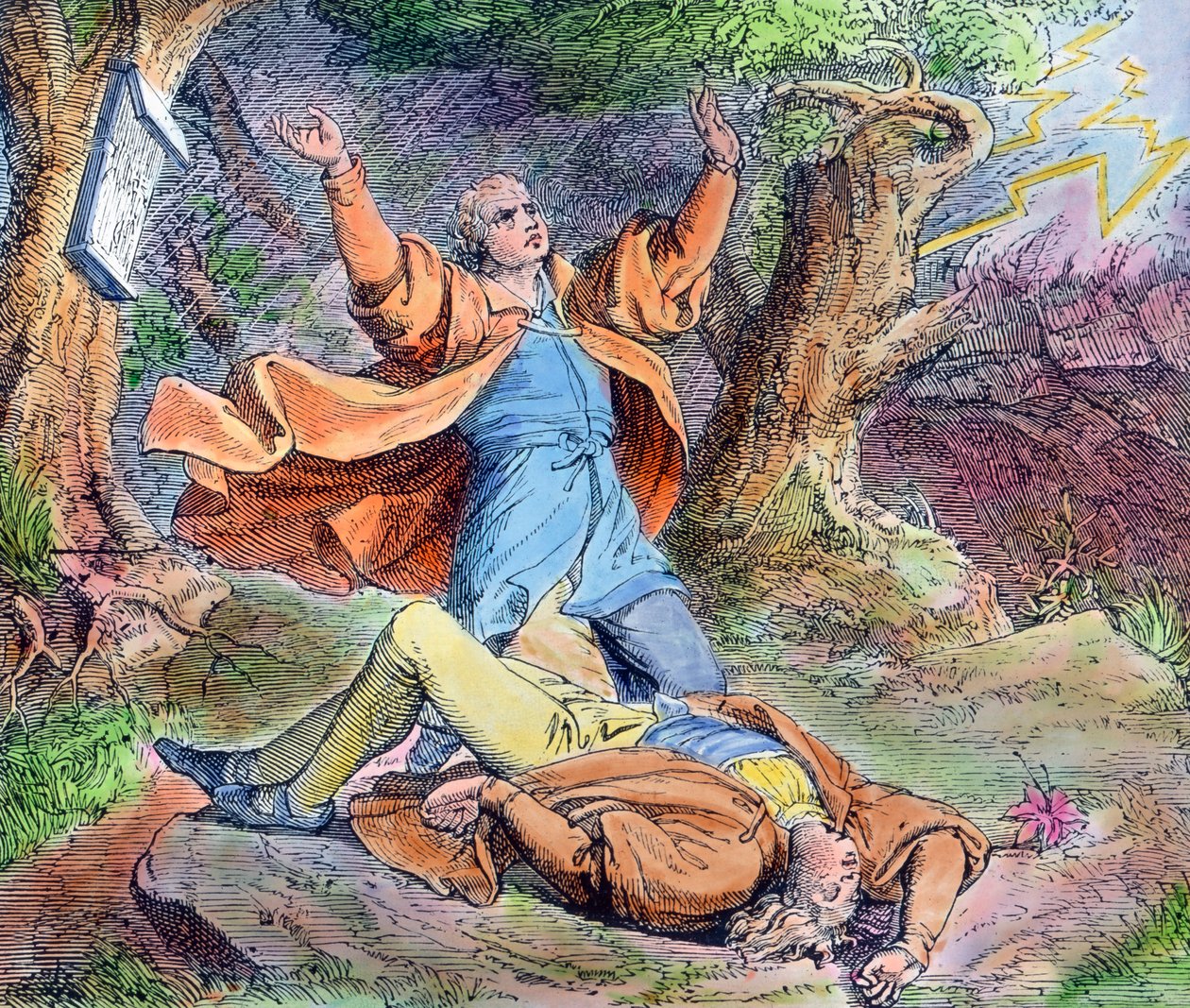 Scene fra den protestantiske reformator Martin Luthers liv af Unbekannter Künstler