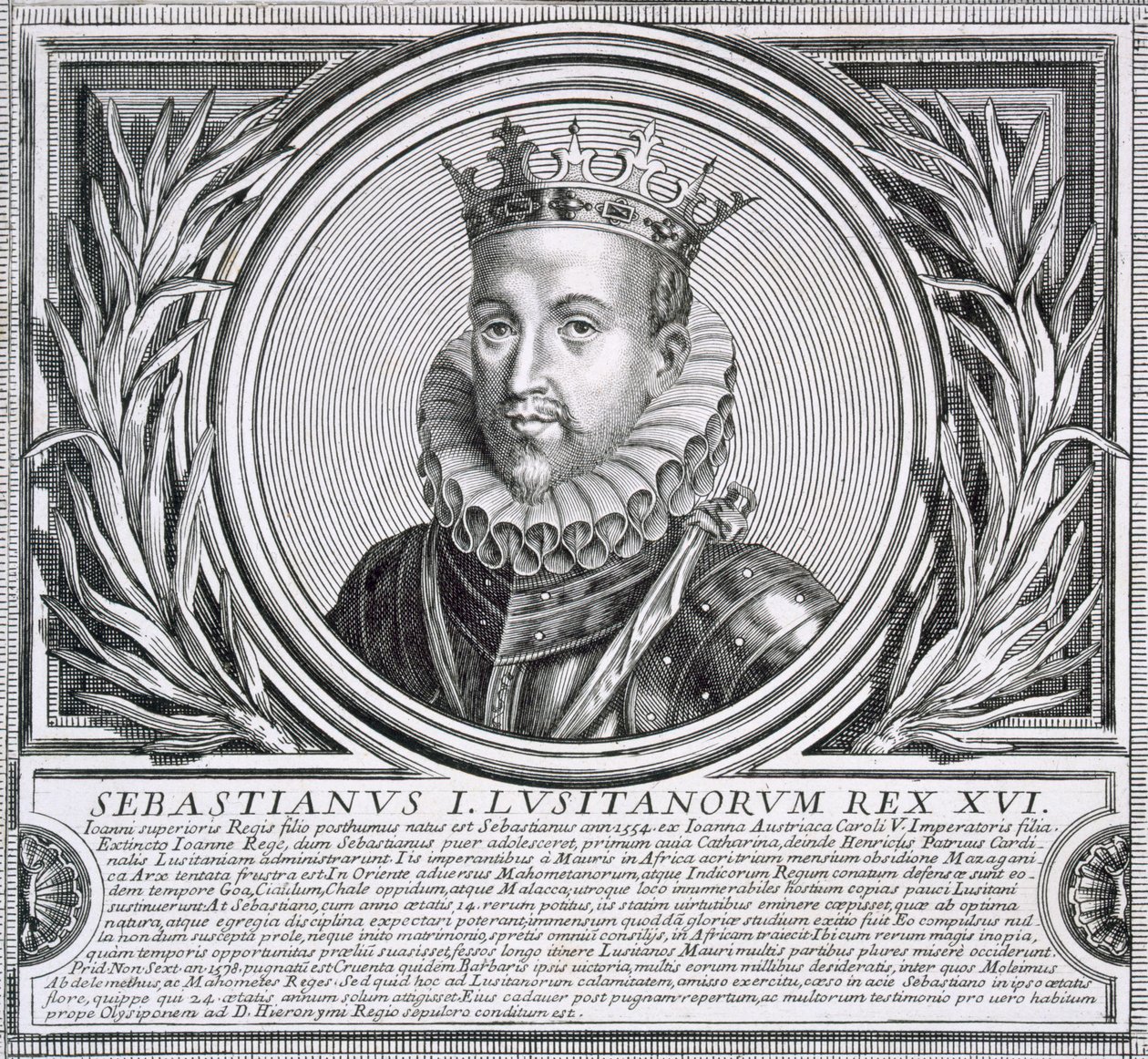 Sebastian af Portugal (litho) af Unbekannt